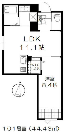 ＡＶＥＮＩＲ　住吉の間取り