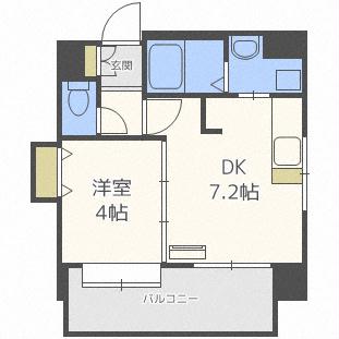 クラッセ北大通りIIの間取り