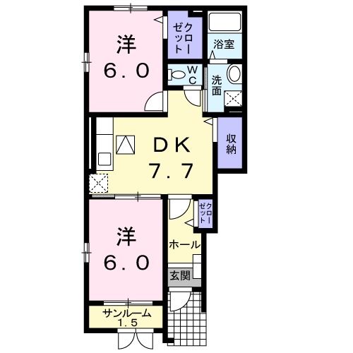 ブリアントビュ－　Ｃの間取り