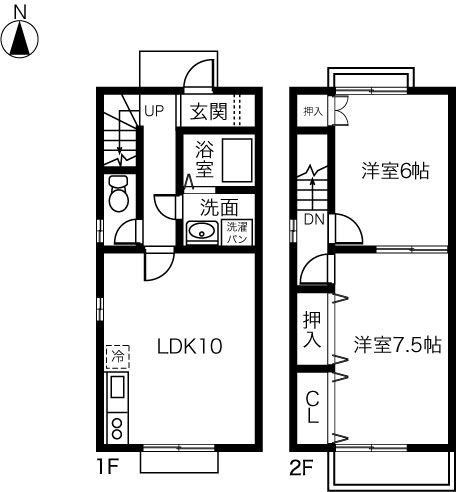 ＤＵＰＬＥＸ ＹＡＭＡＤＡIIIＢの間取り