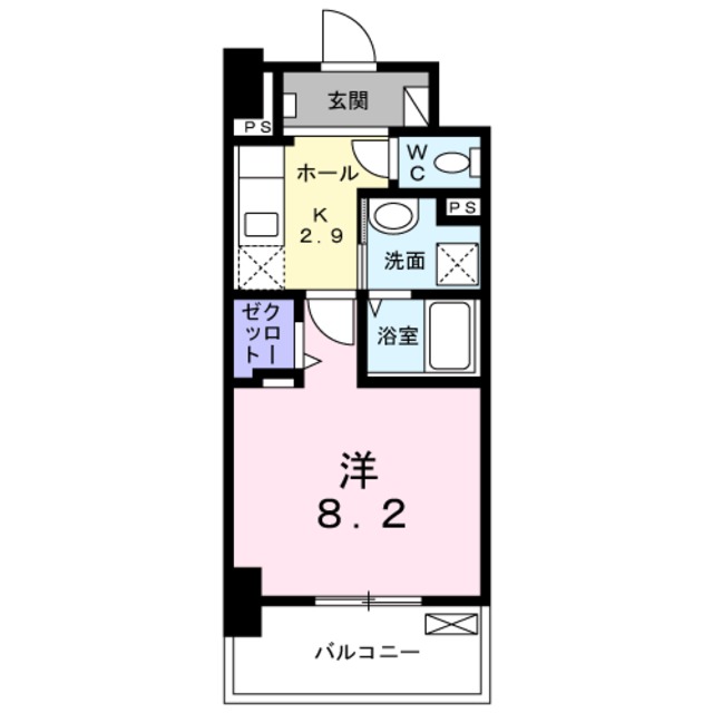 【メルベージュ岸の間取り】