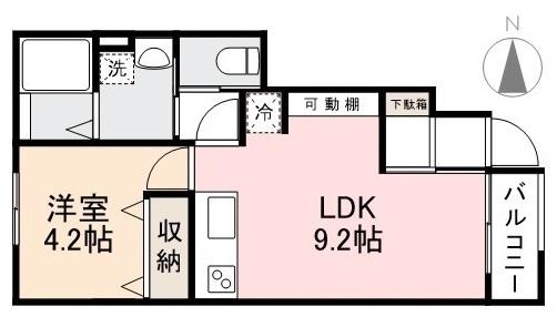 ＨＹＯ－ＤＯＲＵ福岡町の間取り