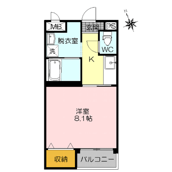 三記マンション内町の間取り