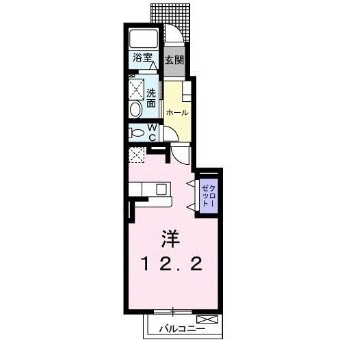 町田市大蔵町のアパートの間取り