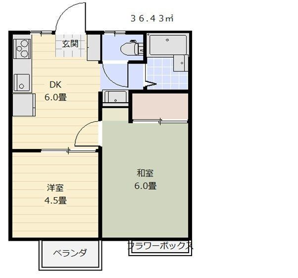 アガワハイツIIの間取り