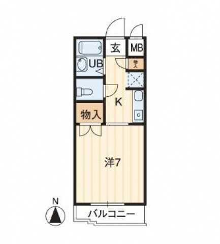 アルファ西古松の間取り