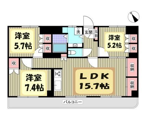 リブレス春日部の間取り