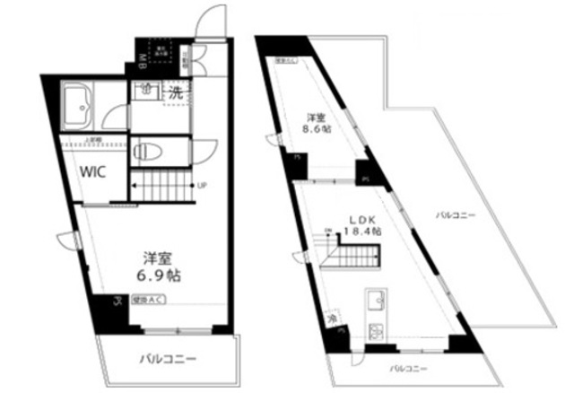 【ルーナピィエナ代々木上原の間取り】