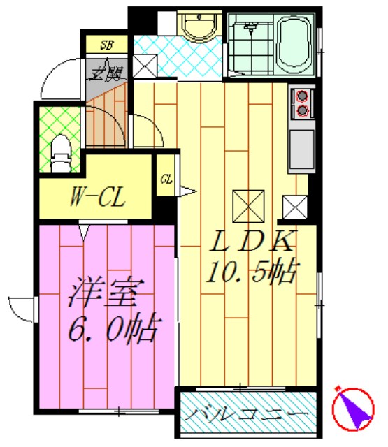 メゾンみのりの間取り