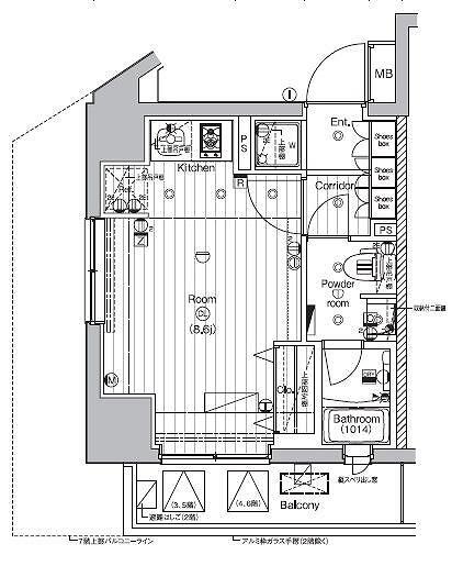 PREMIUM CUBE 代々木上原の間取り