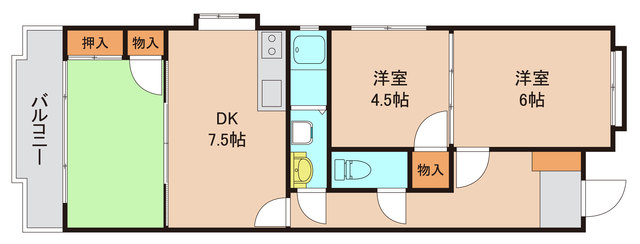 松戸市新松戸のマンションの間取り