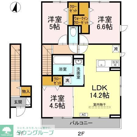 (仮)D-ROOM高砂7丁目の間取り