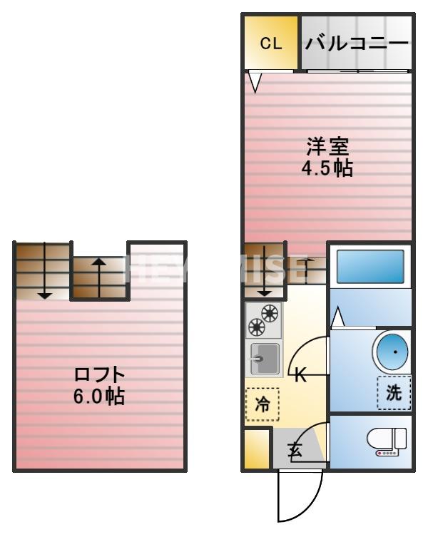 modern palazzo 住吉レジサムの間取り