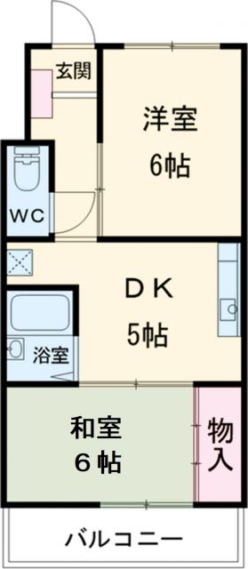 名古屋市中川区戸田のマンションの間取り