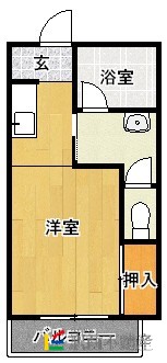 太宰府市石坂のアパートの間取り