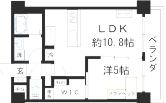 ライオンズマンション堀川の間取り