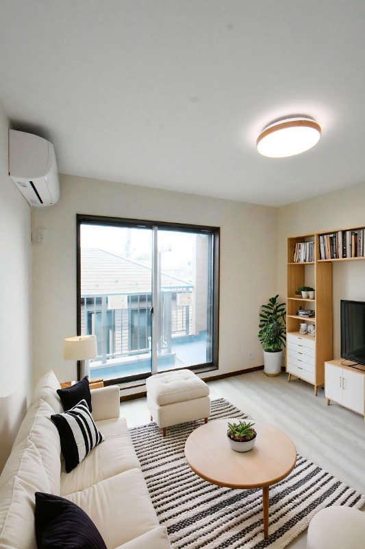 居室・リビング　ＣＧ画像の為実際は家具・家電の設置無し。