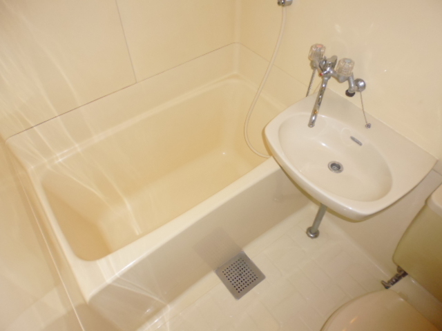 バス・シャワールーム　洗面台付きのお風呂です。
