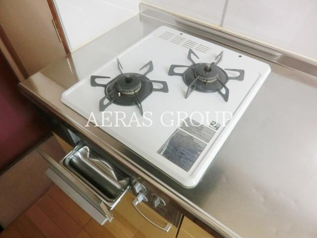 キッチン　２口ガスコンロです。