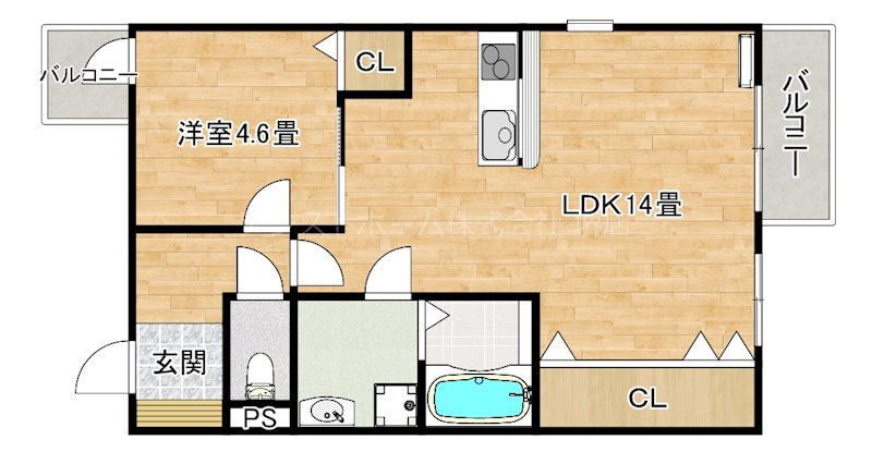 シャイロ205堺東の間取り写真