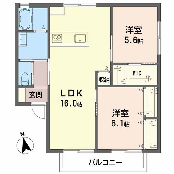 セジュール小東の間取り写真