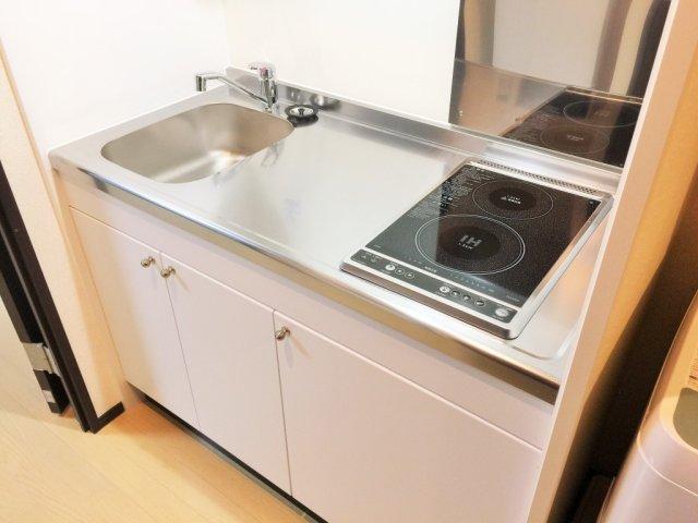 キッチン　電気コンロ2口