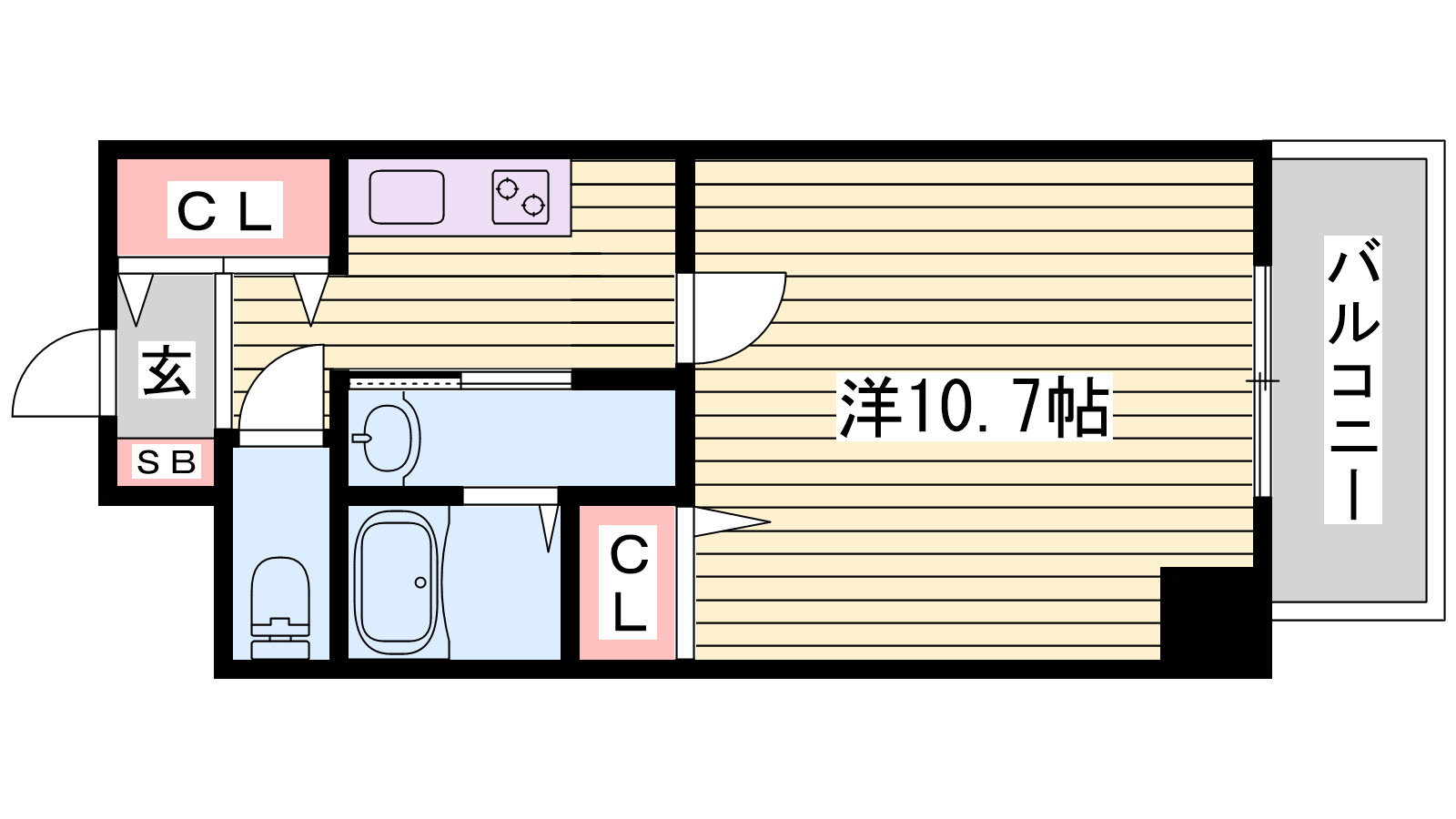 YKハイツ西明石IIの間取り写真