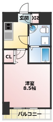阪神本線 甲子園駅 徒歩6分 7階建 築17年の間取り写真