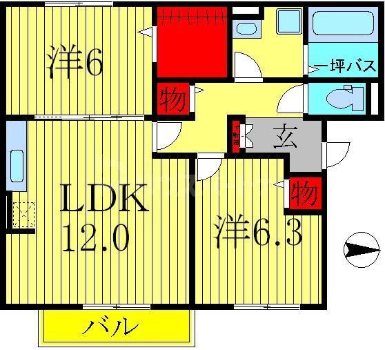 ステラ前ヶ崎の間取り写真