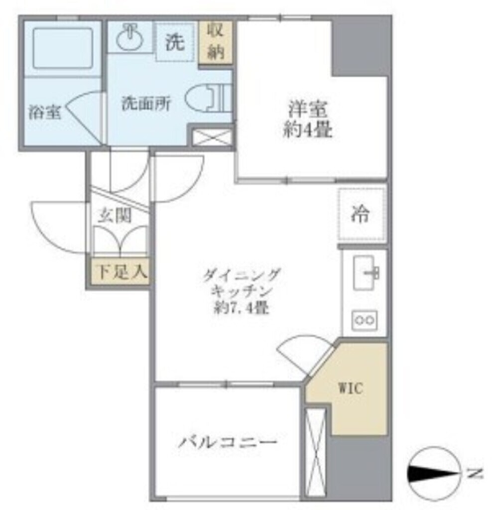 KDXレジデンス神田の間取り写真