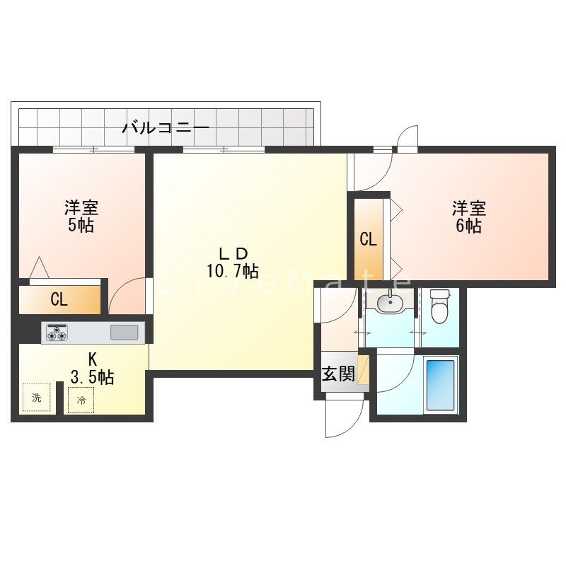 パレ垂水海岸通の間取り写真