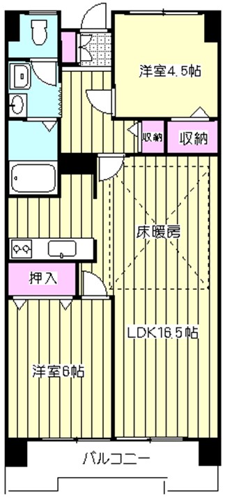 西川口ローヤルコーポの間取り