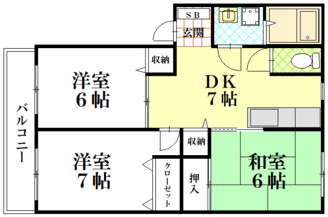 【ファミーユ桃園の間取り】