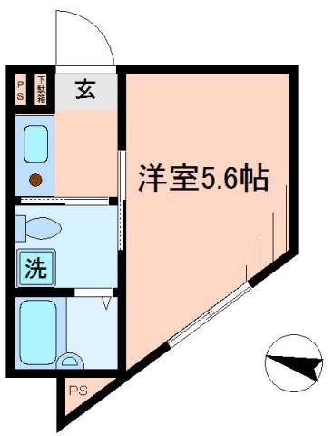 東京都新宿区中落合３（アパート）の賃貸物件の間取り