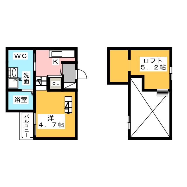 コンフォート津金の間取り