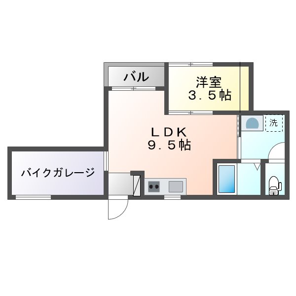 サウザンドプレイスG３の間取り