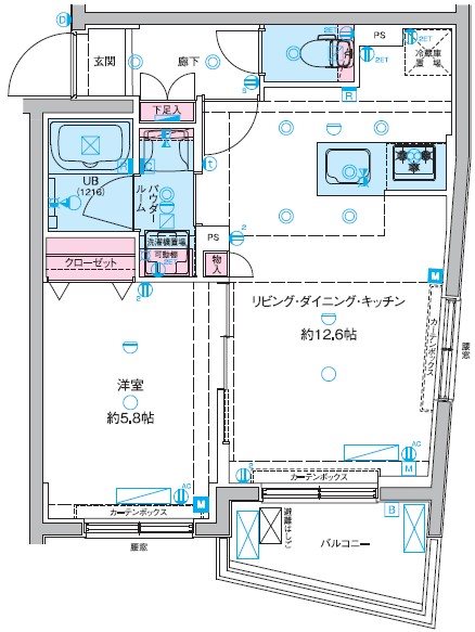 GENOVIA東向島IIIskygardenの間取り