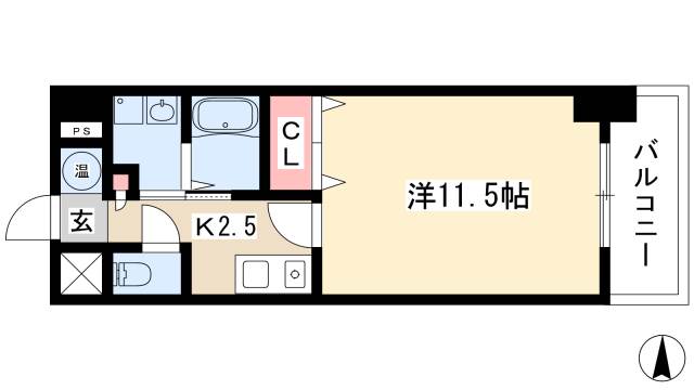 CASSIA錦本町通の間取り