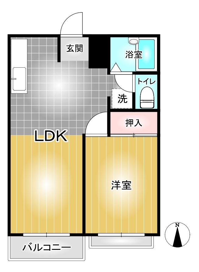 ワカミヤハイツの間取り