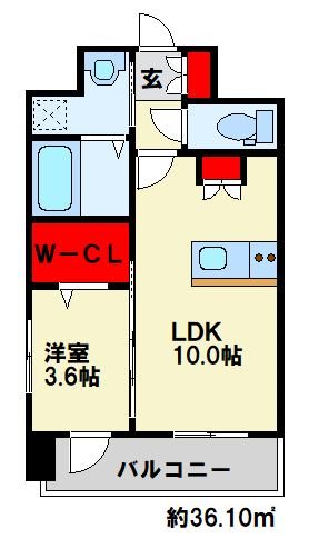 ルークス穴生の間取り