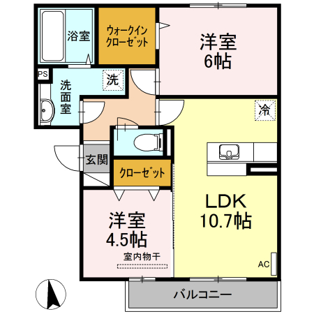 グラース千田の間取り