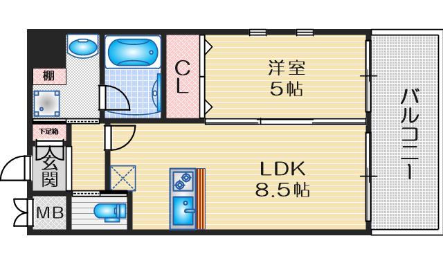 【プレジオ江坂IIの間取り】