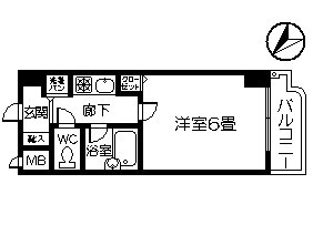 【トーカンキャステール交通局前の間取り】