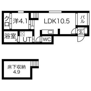 プライズ南十番の間取り