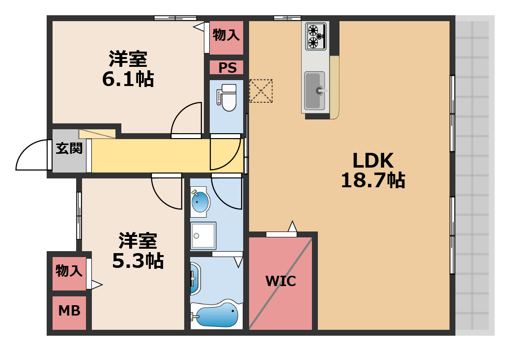 【プランドール　シエルの間取り】