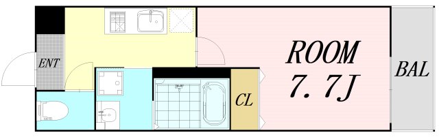 【大阪市淀川区三津屋南のアパートの間取り】