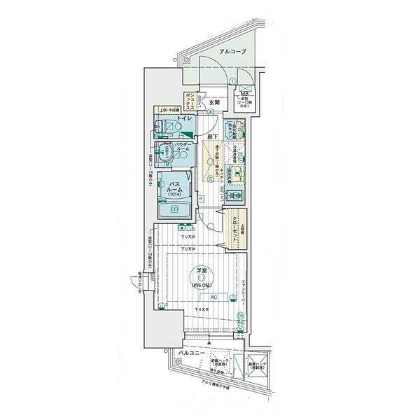 名古屋市千種区千種のマンションの間取り