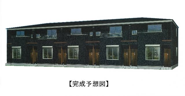 【高崎市下佐野町のアパートの建物外観】