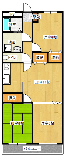 ミューマツヤマの間取り