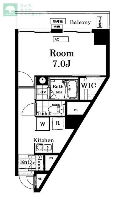 葛飾区柴又のマンションの間取り